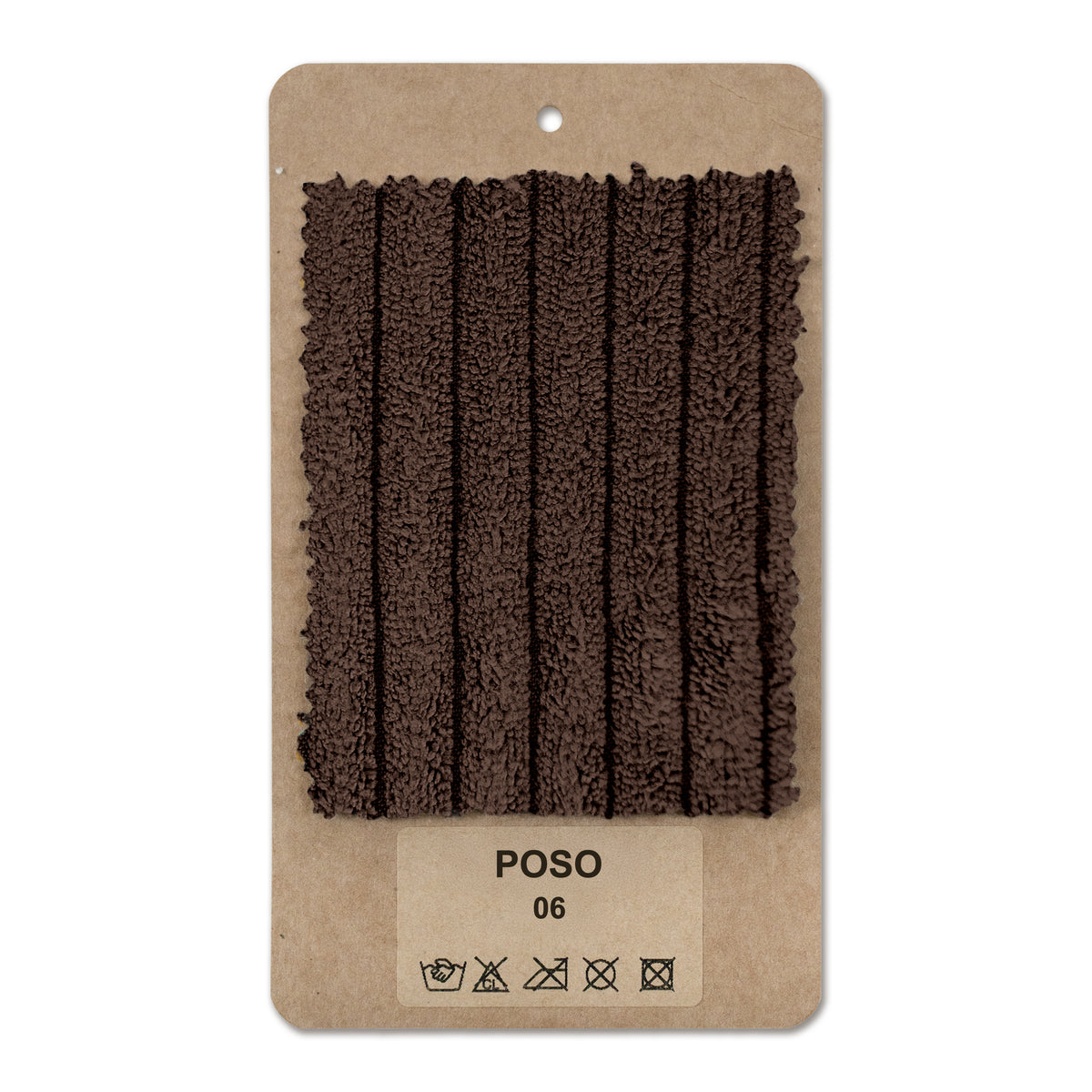 Fabric sample Corduroy Dark Walnut (POSO 06)