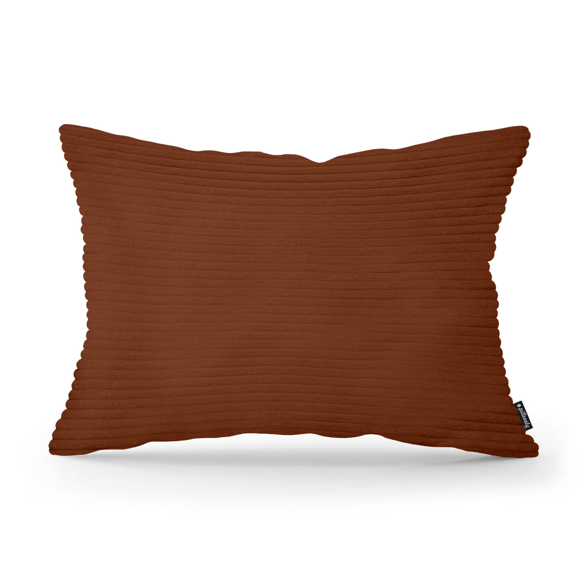 Wide Corduroy Decorative Cushion 40x55 cm, Vintage Style – Espresso (POSO 39)