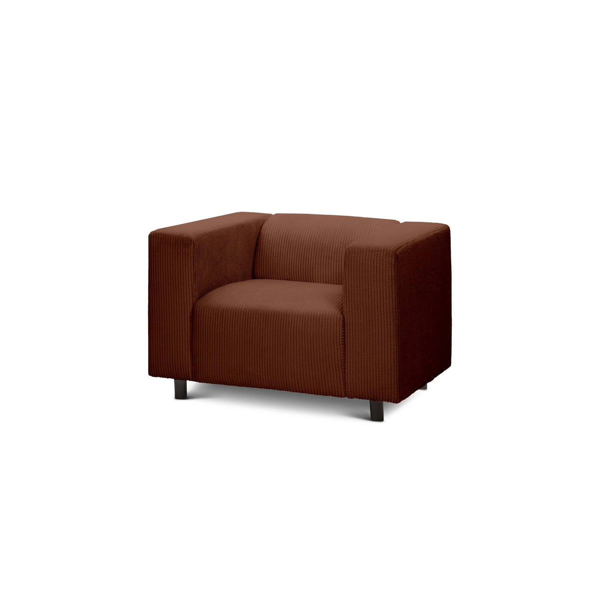 July Armchair 95 cm, Scandinavian Style – Espresso (POSO 39)