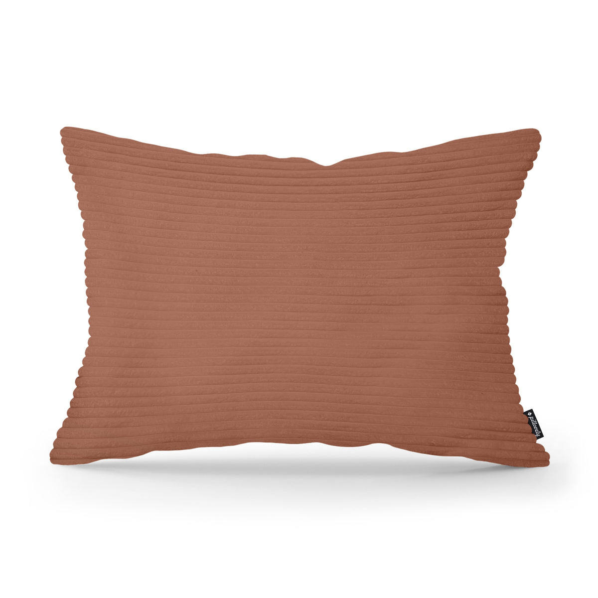 Wide Corduroy Decorative Cushion 40x55 cm, Vintage Style – Cinnamon (POSO 41)