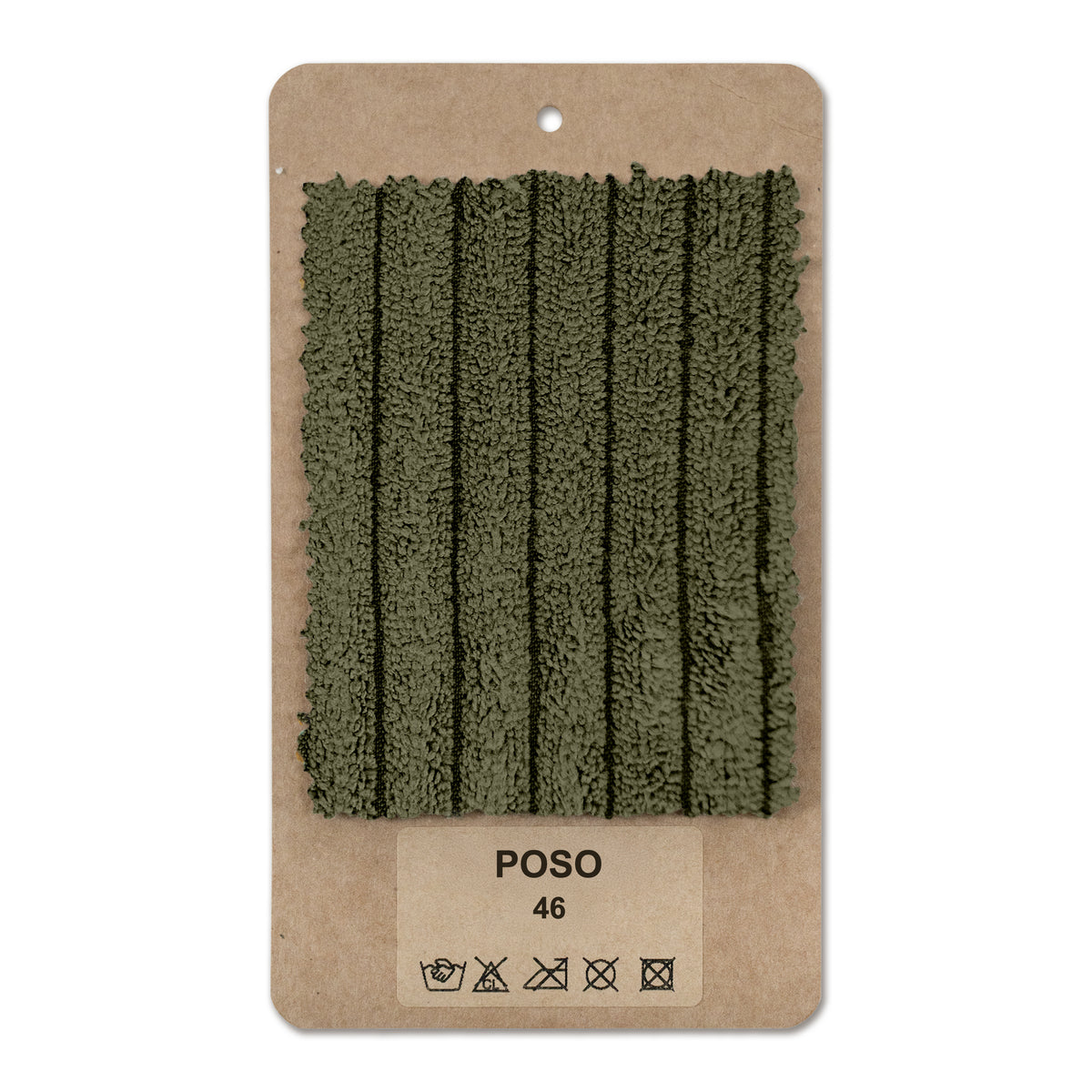 Fabric sample Corduroy Green Oak (POSO 46)