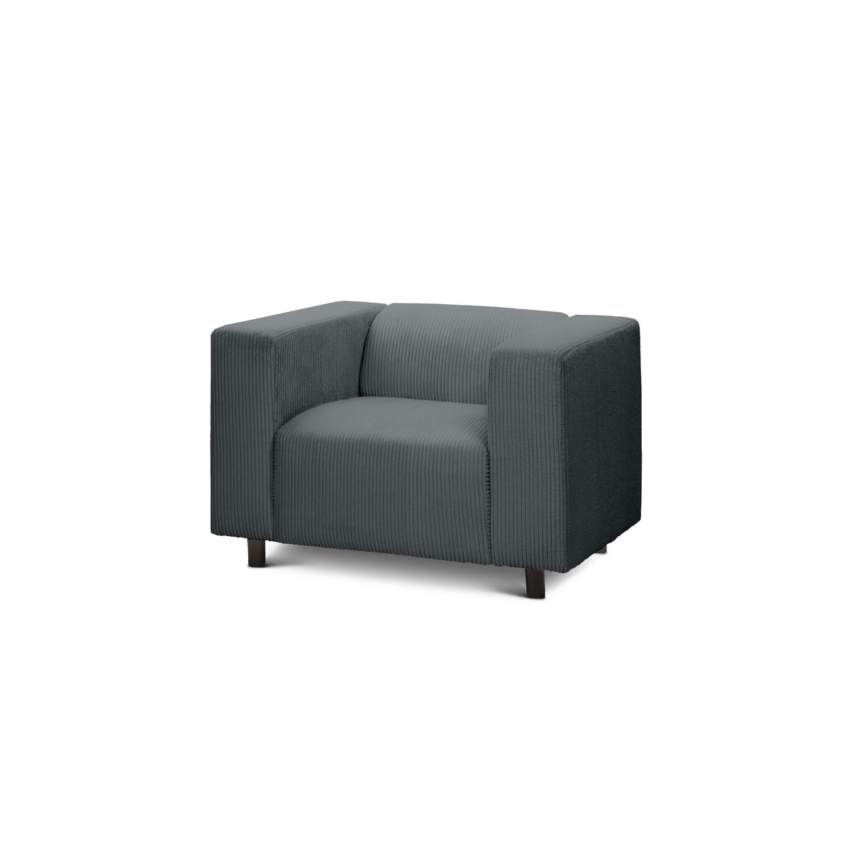 July Armchair 95 cm, Scandinavian Style – Graphite Moss (POSO 60)
