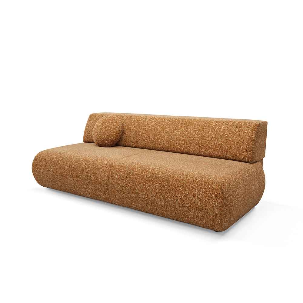 Puentro Sofa Bed 140x200 with Storage, Modern Style – Honey Sepia (PUENTE 52)