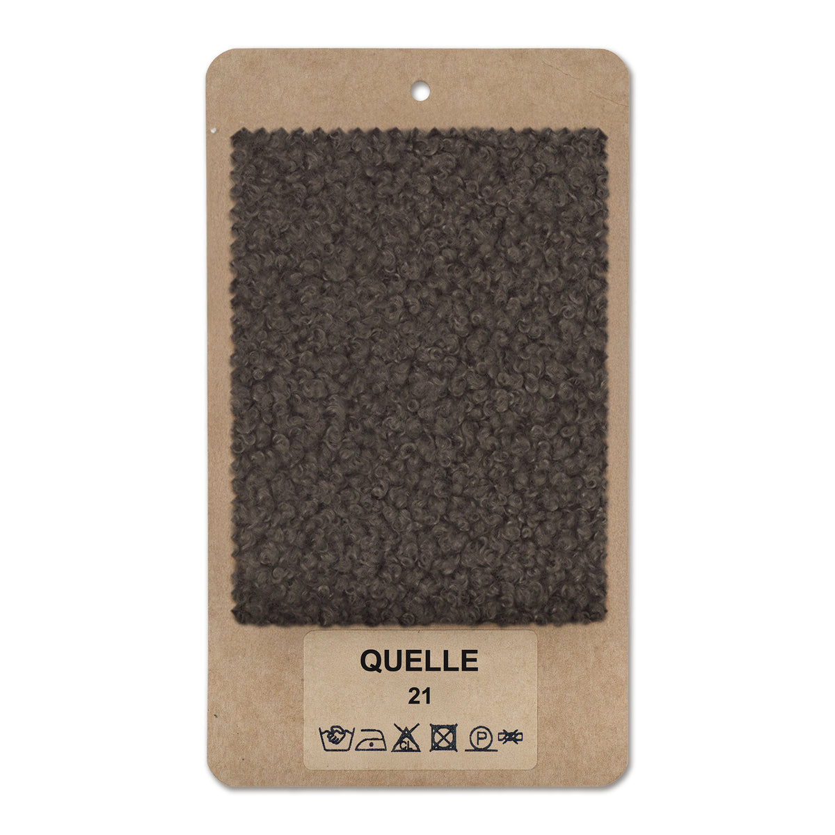 Fabric sample QUELLE Mocha Coffee (QUELLE 21)