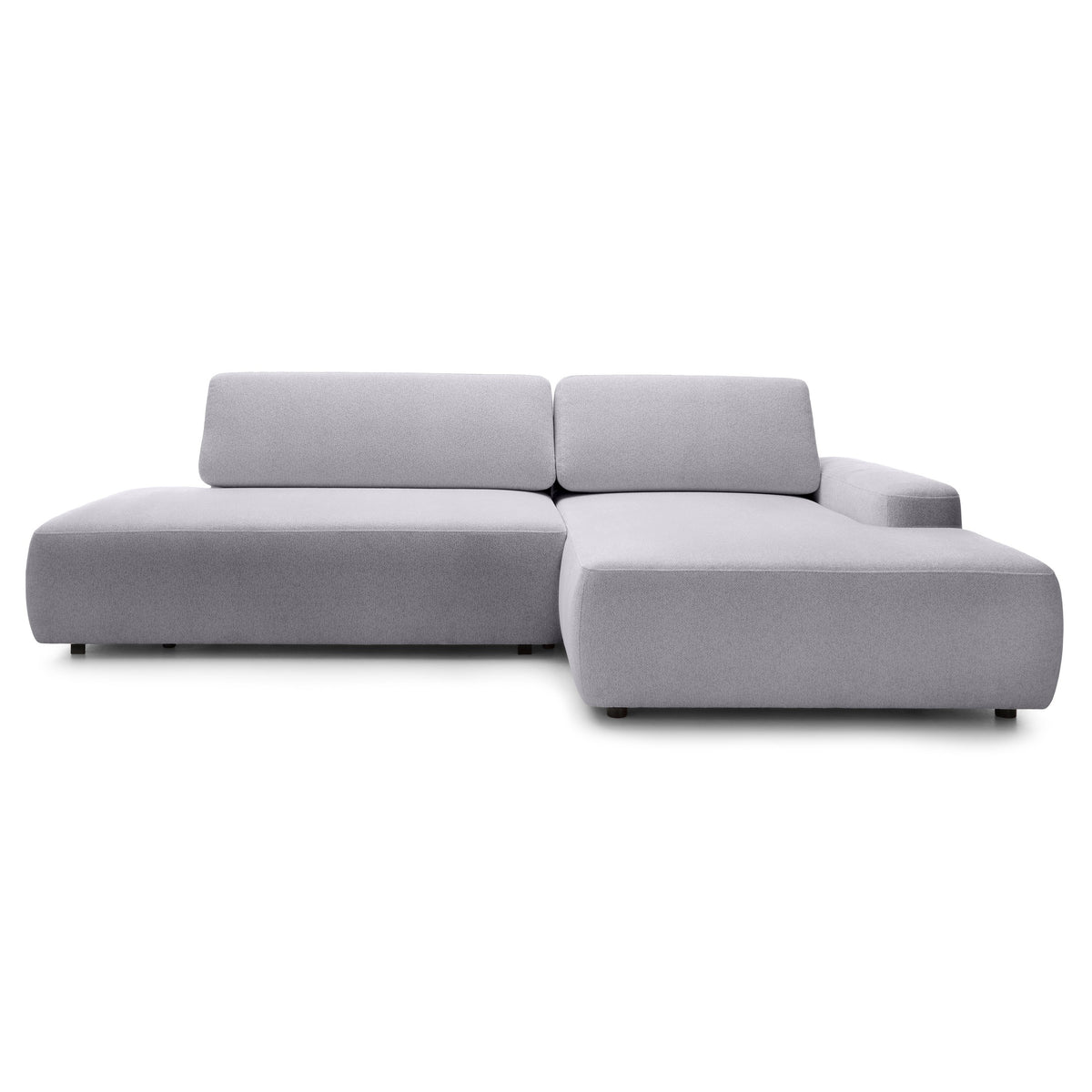 Bamby 4 Seater Corner Sofa Bed 125x210, Japandi Style – Right-hand, Gray Opal (RAVEN 06)