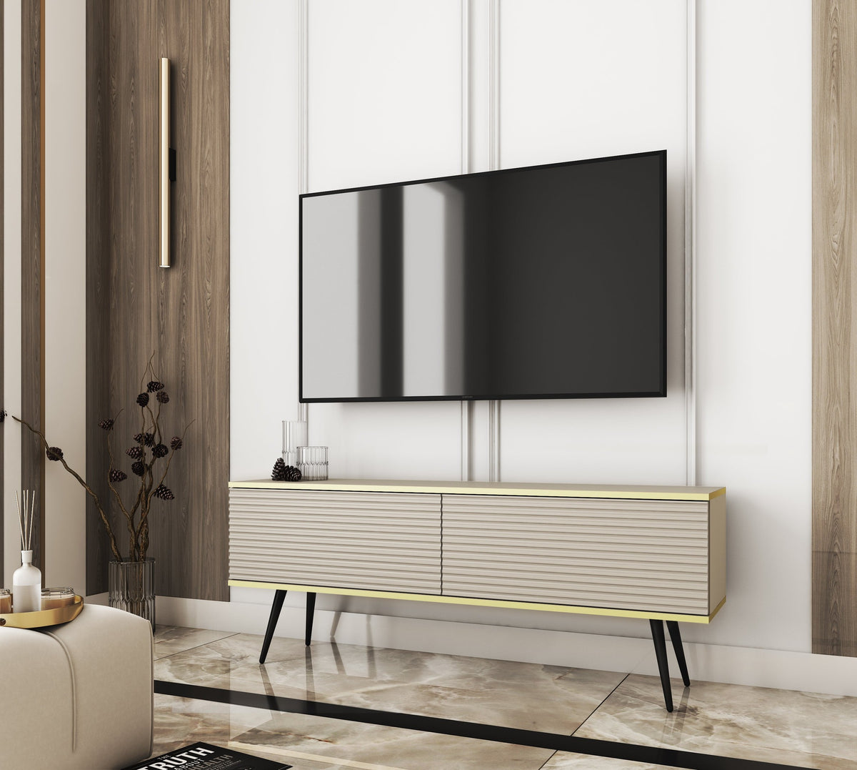 Meva TV Unit 135x30, Modern Style – photo 7