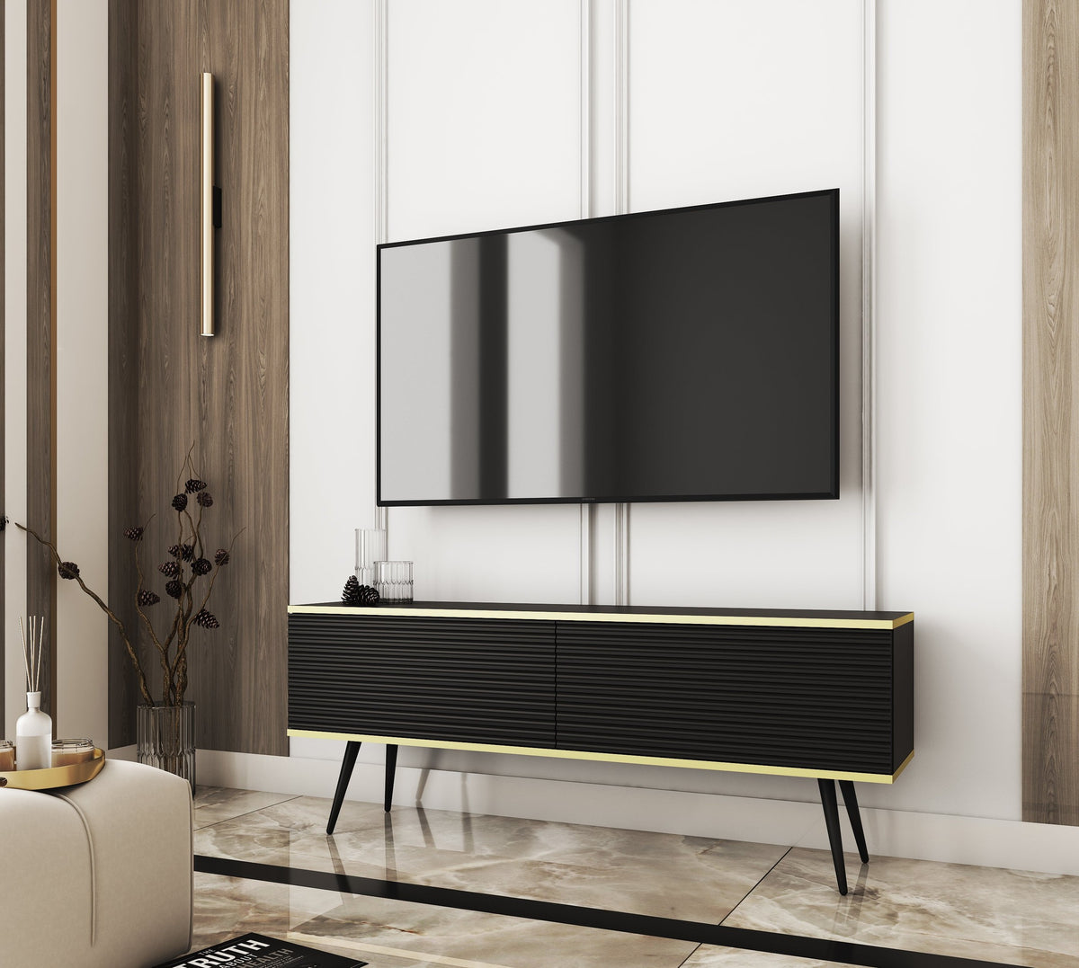 Meva TV Unit 135x30, Modern Style – photo 18