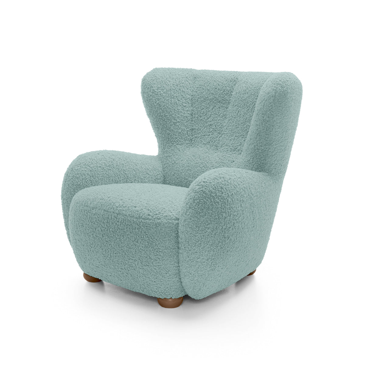 Tedi Armchair 88 cm, Scandinavian Style – Sea Patina (ROLF 16), Oak