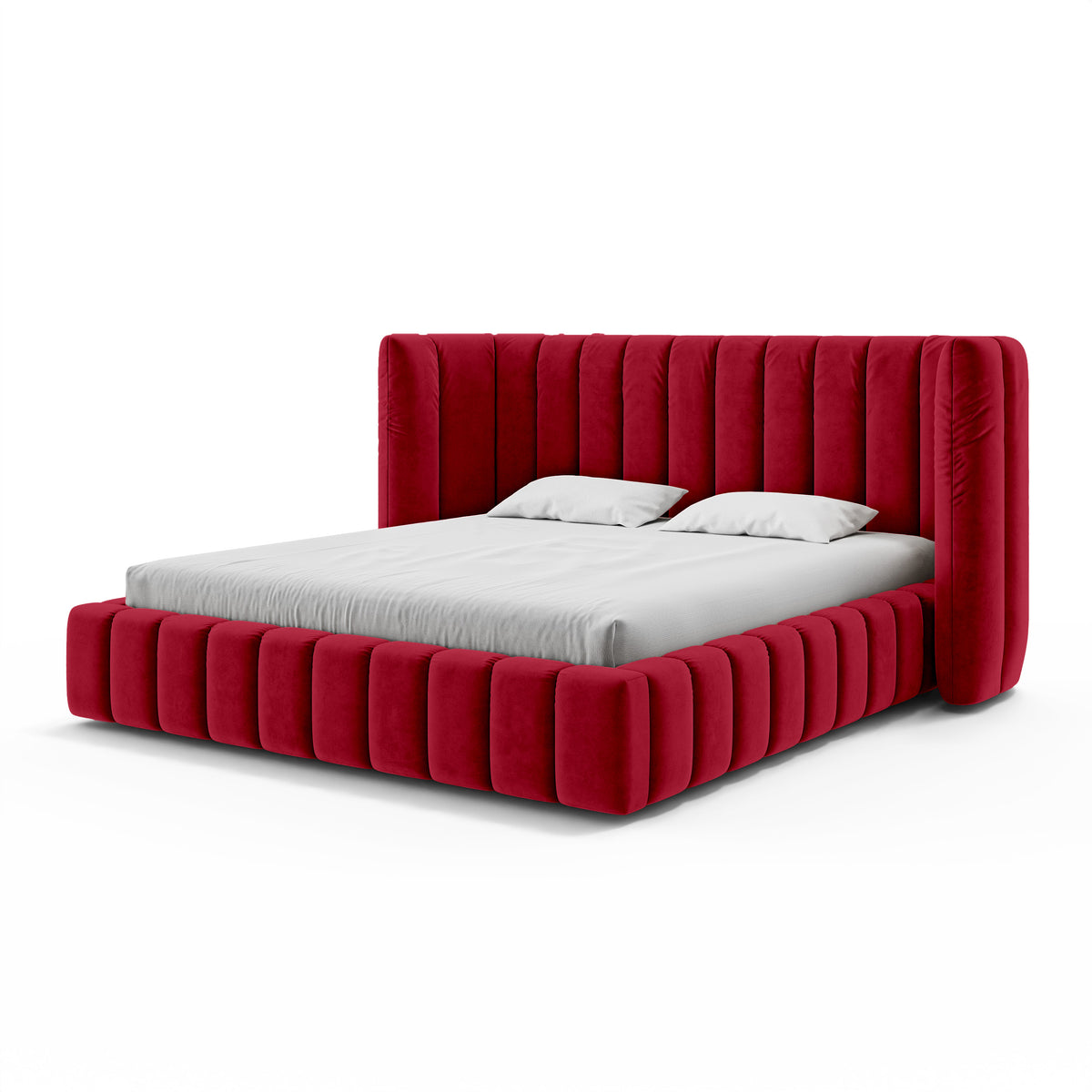 Gianda Upholstered Ottoman Bed with Vertical Tufting and Storage, Modern Soft Style – photo 13