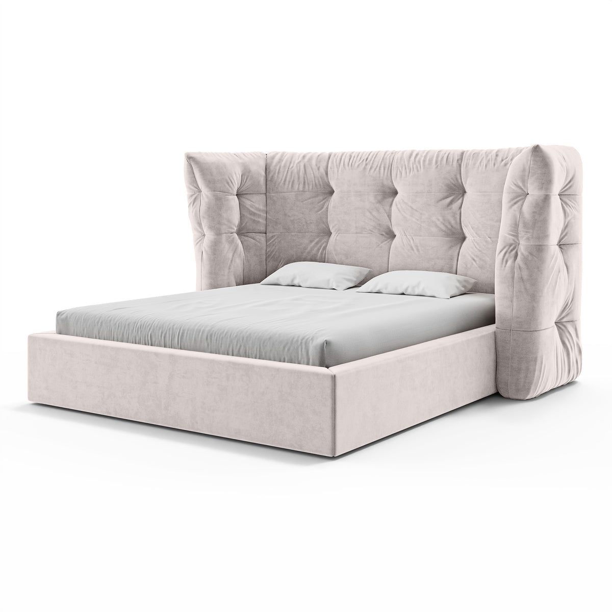 Diara Tufted Upholstered Ottoman Bed with Storage, Glamour Style – photo 23