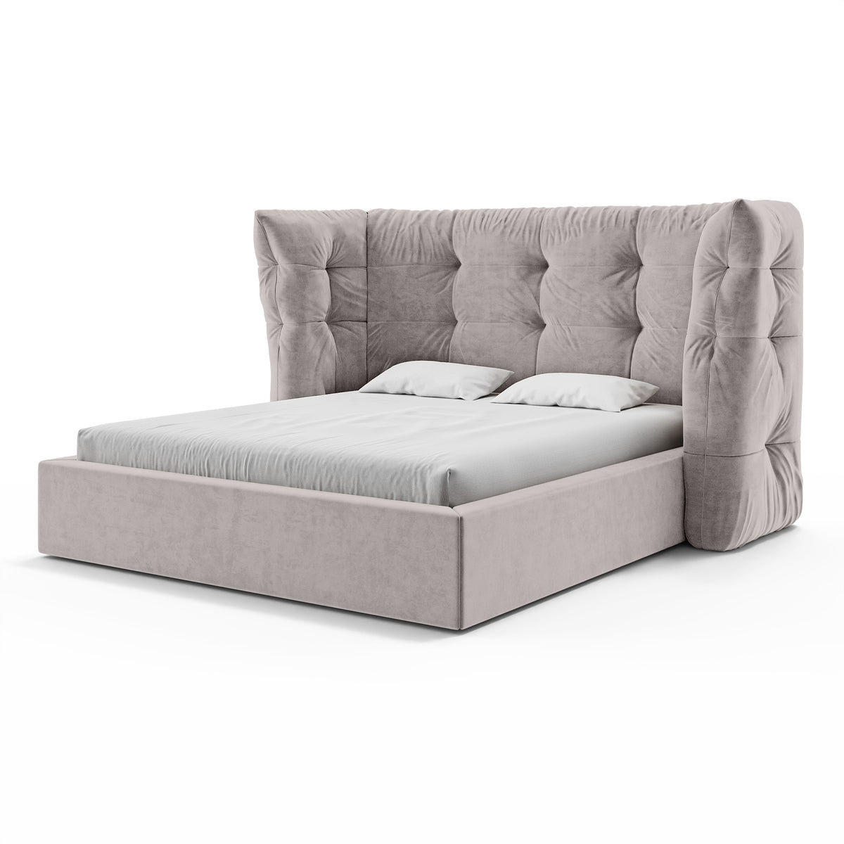 Diara Tufted Upholstered Ottoman Bed with Storage, Glamour Style – photo 24
