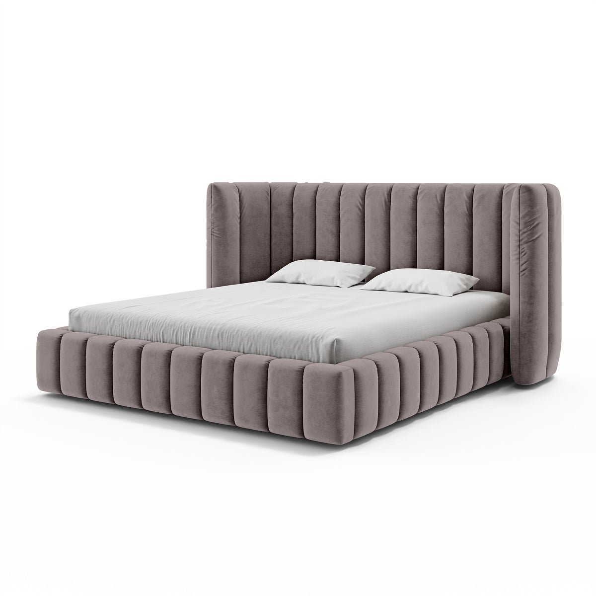 Gianda Upholstered Ottoman Bed with Vertical Tufting and Storage, Modern Soft Style – photo 16