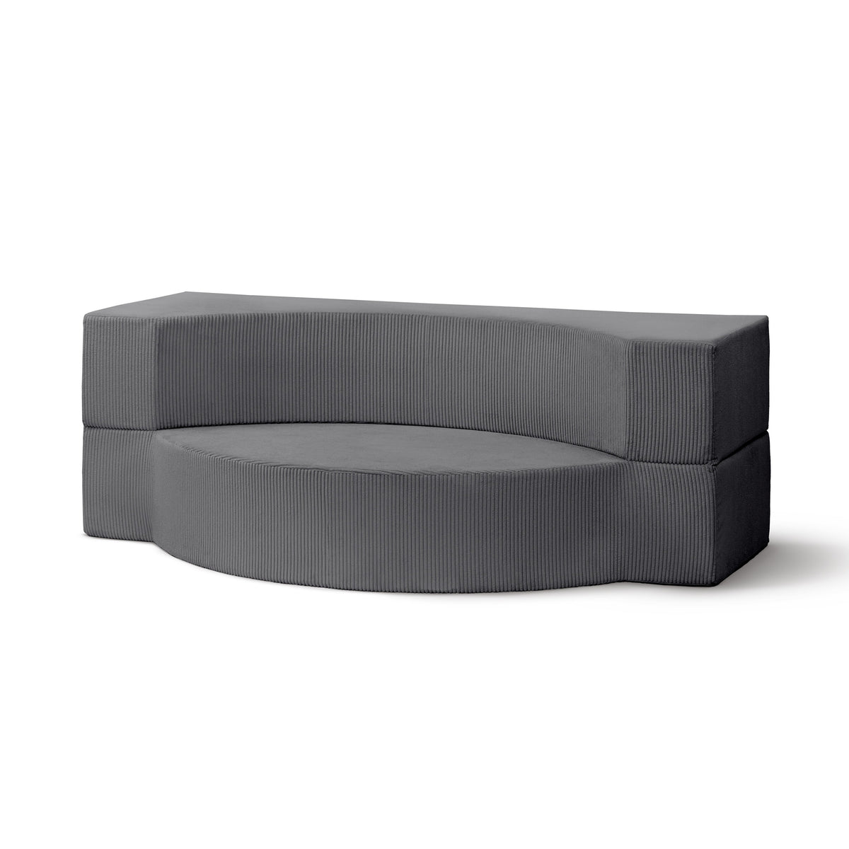 Lunaria Modular Foam Sofa Bed 200 cm, Japandi Style – Steel Bronze (POSO 22)