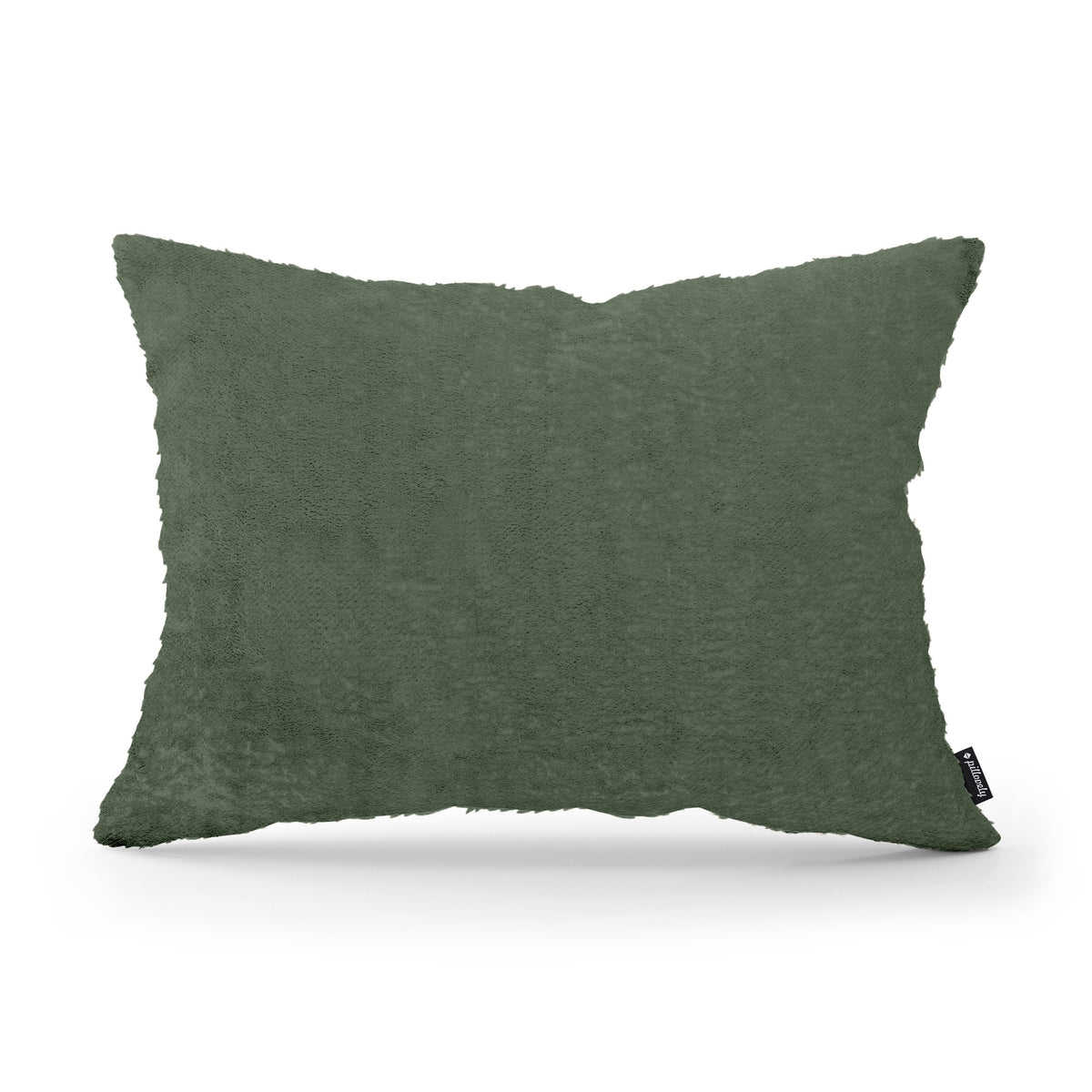 Plush Decorative Cushion 40x55 cm, Glamour Style – Green Graphite (SORRISO 26)