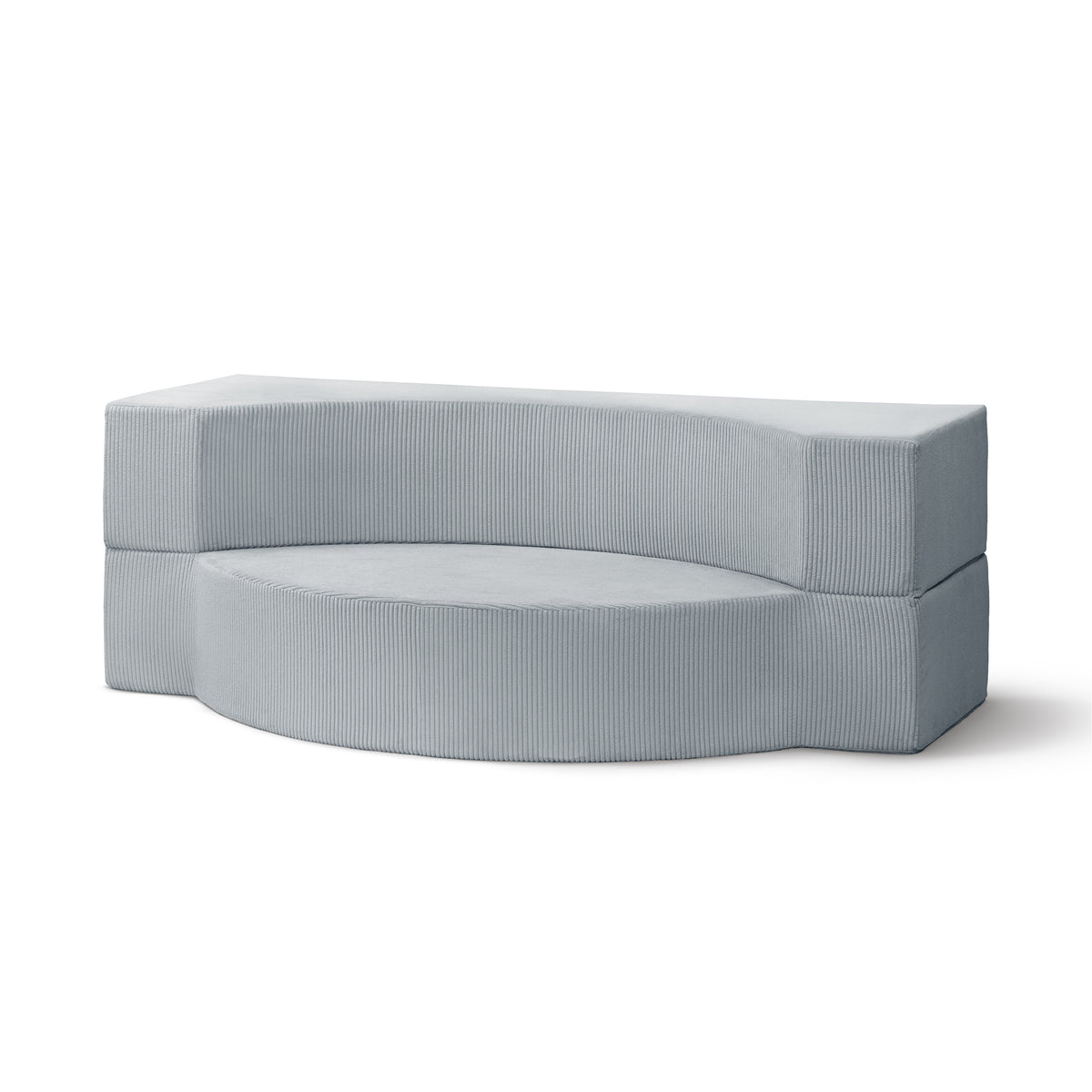 Lunaria Modular Foam Sofa Bed 200 cm, Japandi Style – Gray Bamboo (POSO 55)