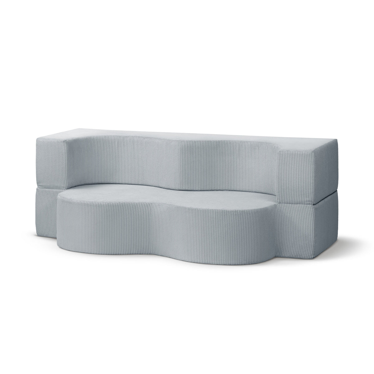 Kamelia Freestanding Foam Sofa Bed 200 cm, Japandi Style – Gray Bamboo (POSO 55)