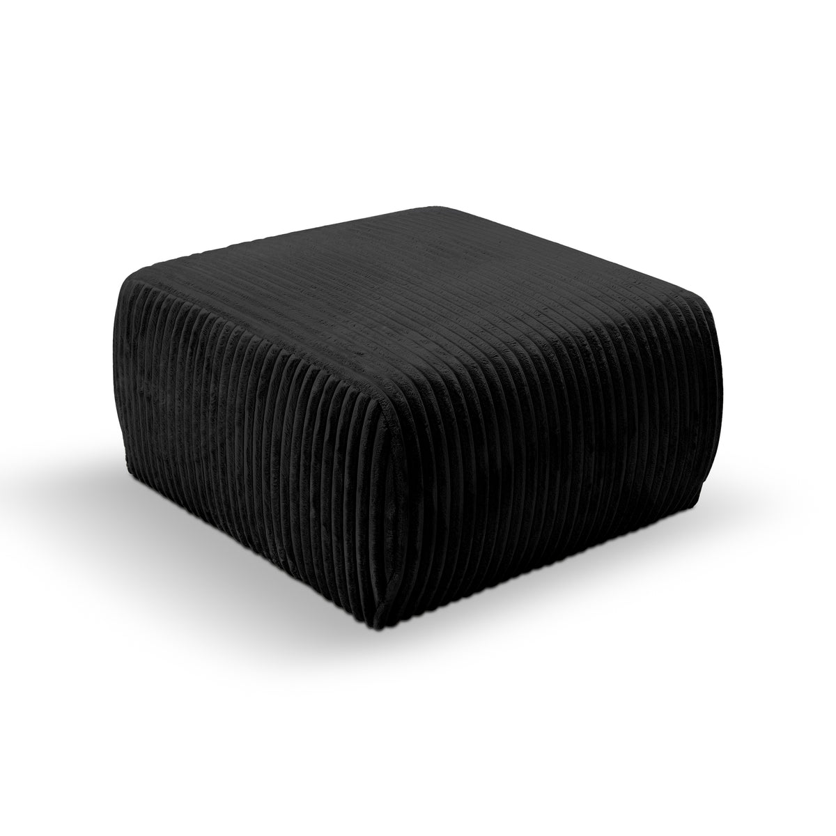 Alloro Upholstered Pouffe 82x41, Vintage Style – Charcoal Velvet (TILIA 100)