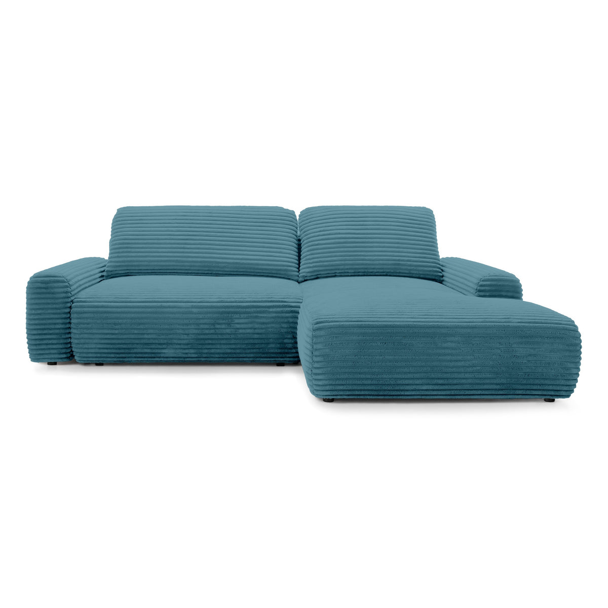 Dori Corner Sofa Bed with Storage 125x200, Modern Style – Right-sided, Deep Water (TILIA 75)