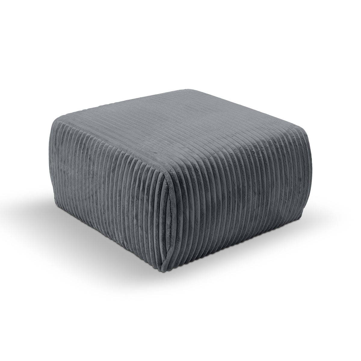 Alloro Upholstered Pouffe 82x41, Vintage Style – Gray Horizon (TILIA 90)