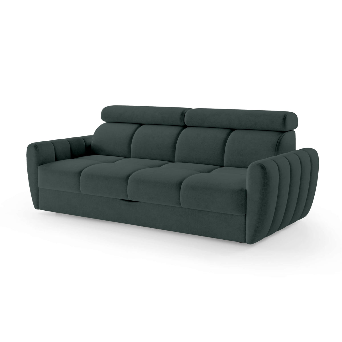 Franec 3 Seater Sofa Bed 227 cm, Minimalist Style – Yew Abyss (CLOUD 37)