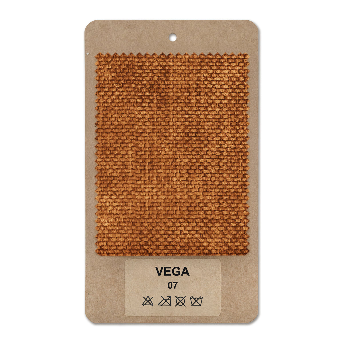 Fabric sample VEGA Copper Caramel (VEGA 07)