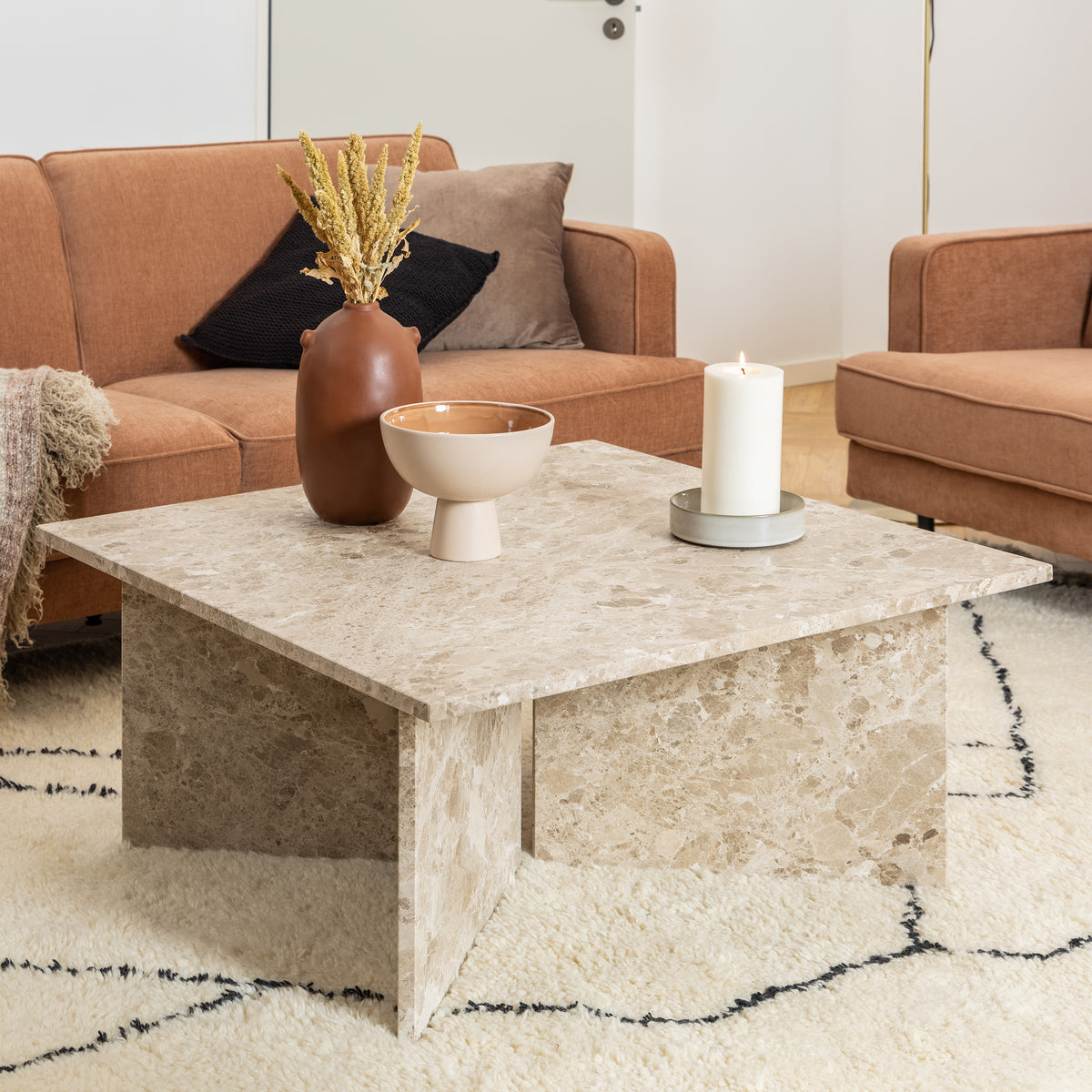 Plaris Coffee Table 90x42 cm, Elegant Style – in a room setting