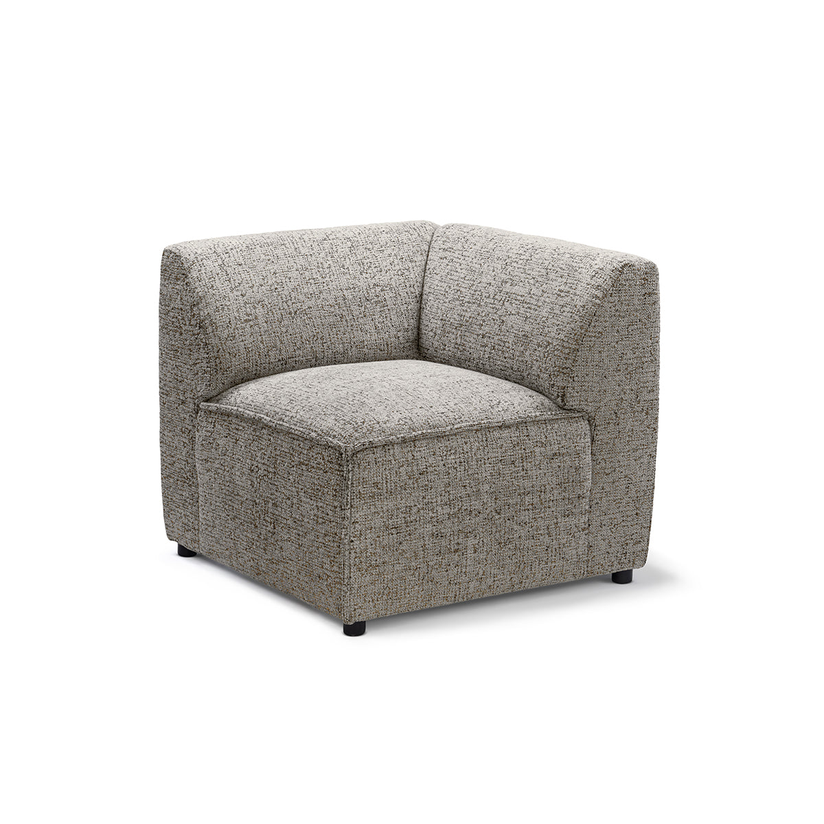 BRICK Modular Sofa Module M Left – Taupe Gray (BELLA 15)