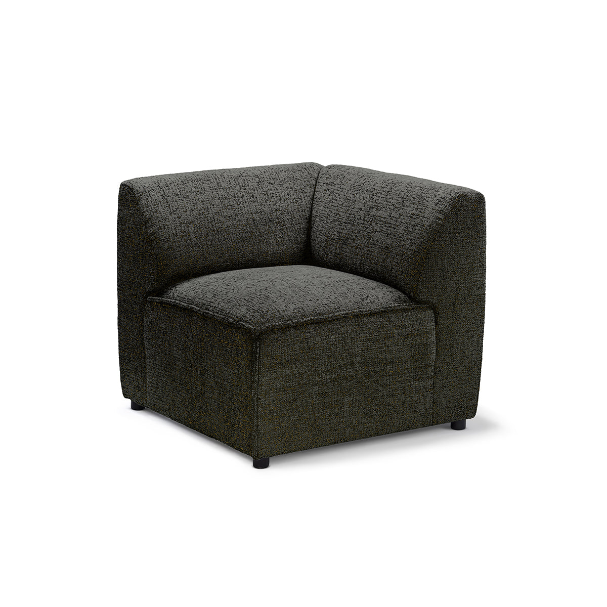 BRICK Modular Sofa Module M Left – Graphite Brown (BELLA 25)