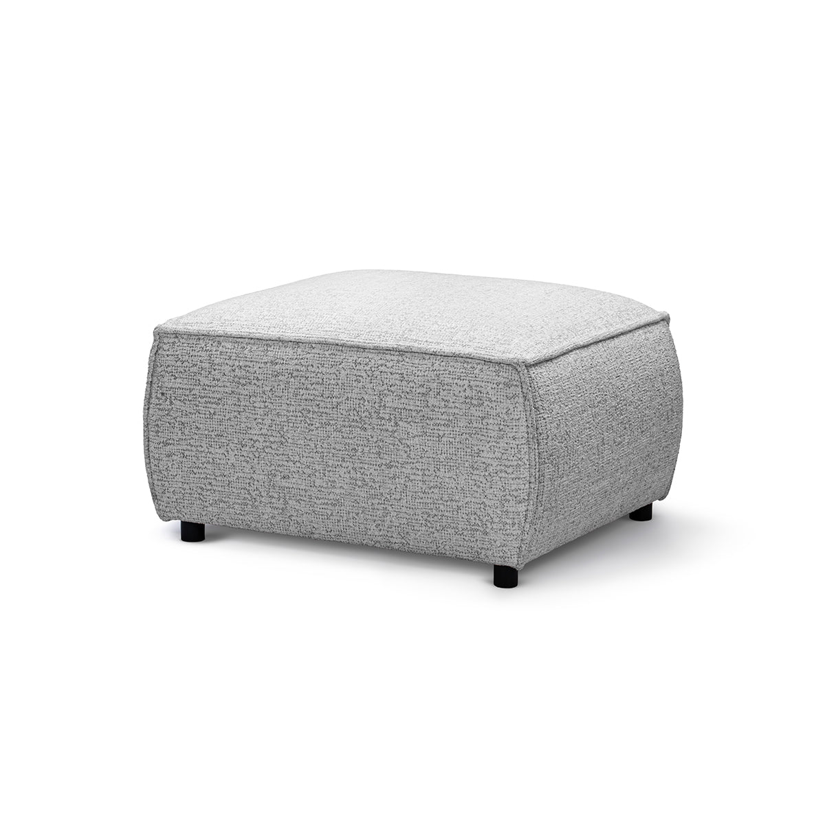 Brick Pouffe 94x40 cm, Modern Style – Gray Matte (BELLA 65)
