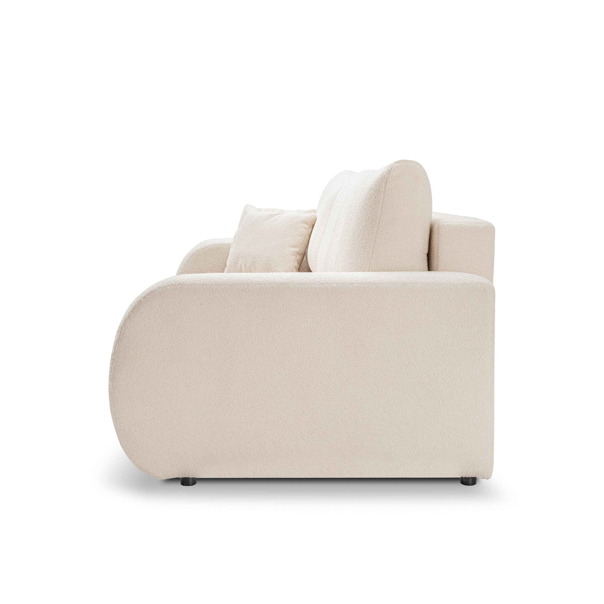 Baloa 3 Seater Sofa Bed 144x200, Scandinavian Style – side view