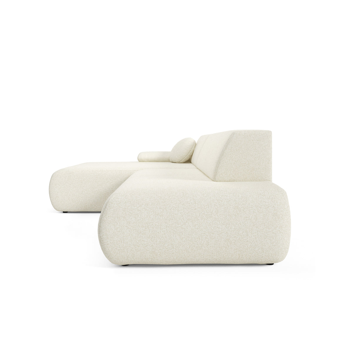 Puentro 4 Seater Corner Sofa Bed, Minimalist Style – side view