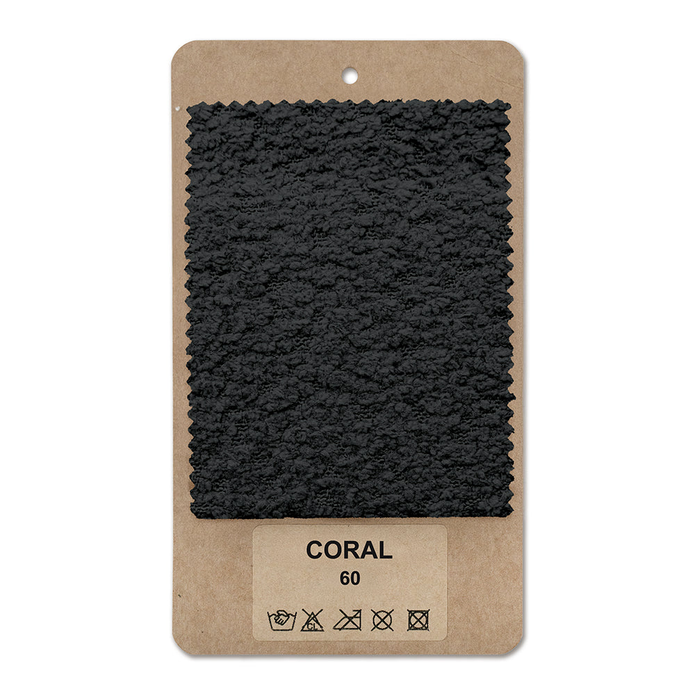 Fabric sample CORAL Volcanic Black (CORAL 60)