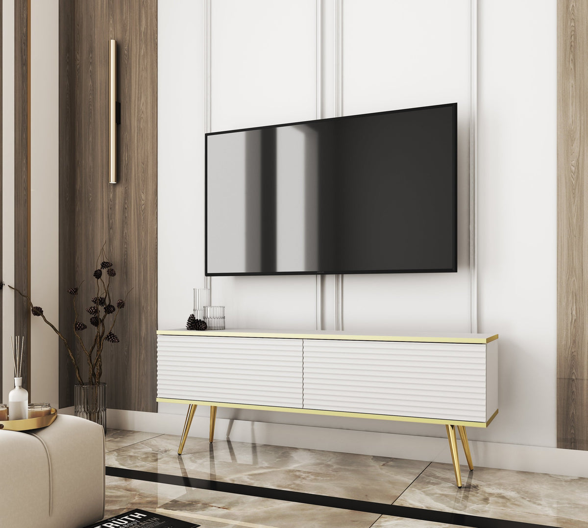 Meva TV Unit 135x30, Modern Style – photo 12