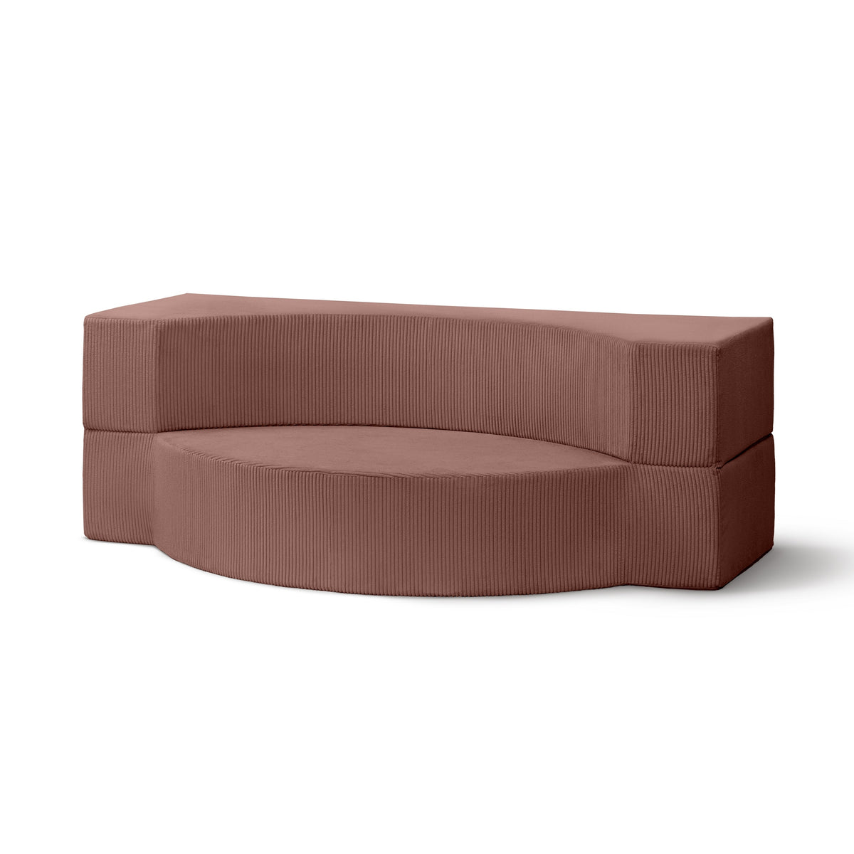Lunaria Modular Foam Sofa Bed 200 cm, Japandi Style – Brick Warmth (POSO 29)