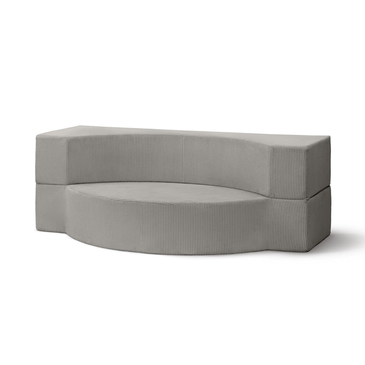 Lunaria Modular Foam Sofa Bed 200 cm, Japandi Style – Ash White (POSO 110)