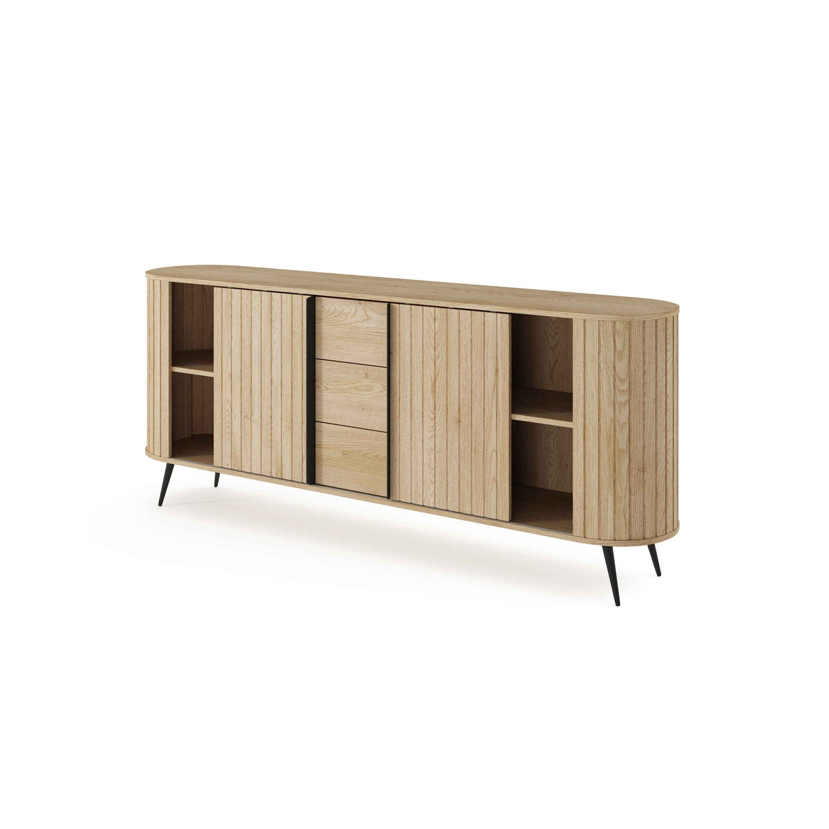 Komoda z drzwiami przesuwnymi i szufladami 196x82 w stylu nowoczesnym | Llovia