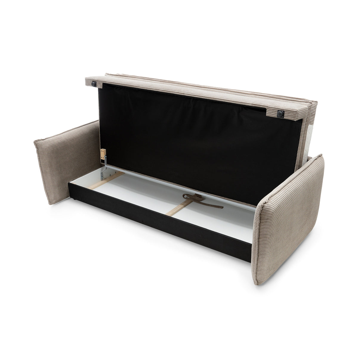 Lily Corduroy Sofa Bed 140x200 with Storage