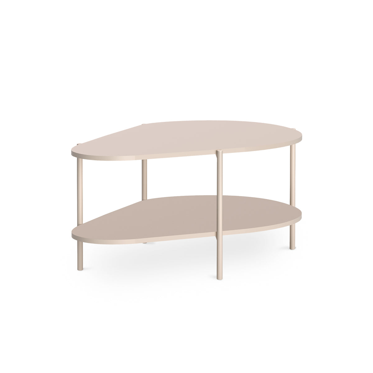 Salontafel EKLIPSO 90x45 met organische vorm in moderne stijl, kleur Kasjmier - hoofdafbeelding | Pillovely