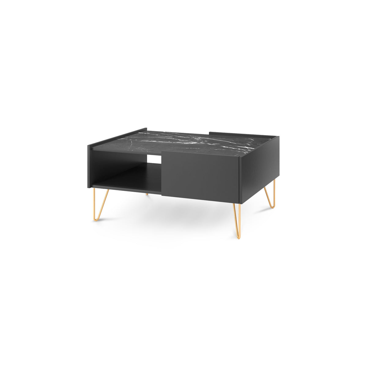 Ballada Coffee Table 97x45 cm with Drawer, Modern Style – main photo | Pillovely