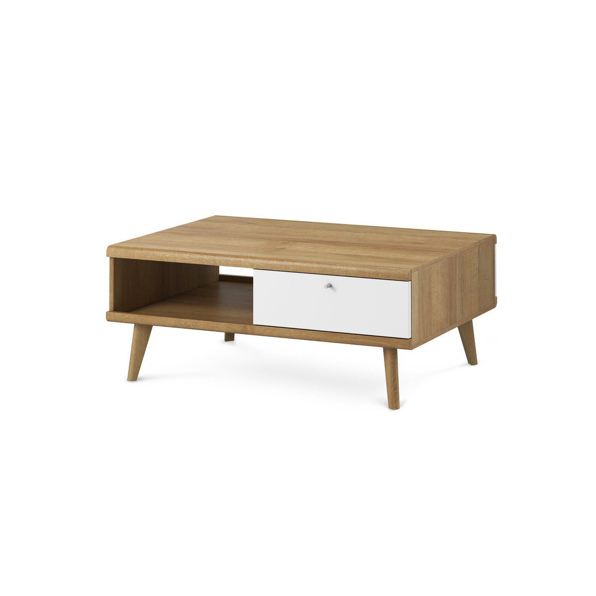 Lato Coffee Table 107x46 cm with Drawer, Scandinavian Style – main photo | Pillovely