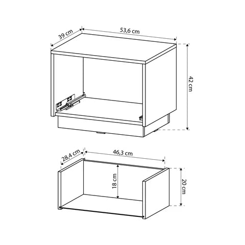 Westa Bedside Table 54x42 cm, Glamour Style – photo 5