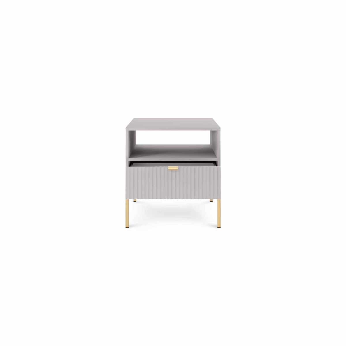 Roza Bedside Table with Drawer 54x56 cm, Glamour Style – photo 17