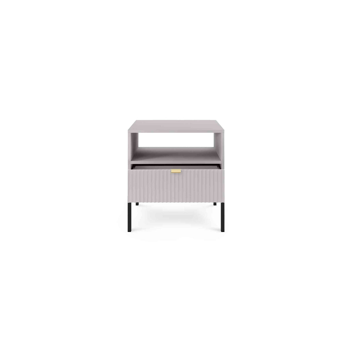 Roza Bedside Table with Drawer 54x56 cm, Glamour Style – photo 20