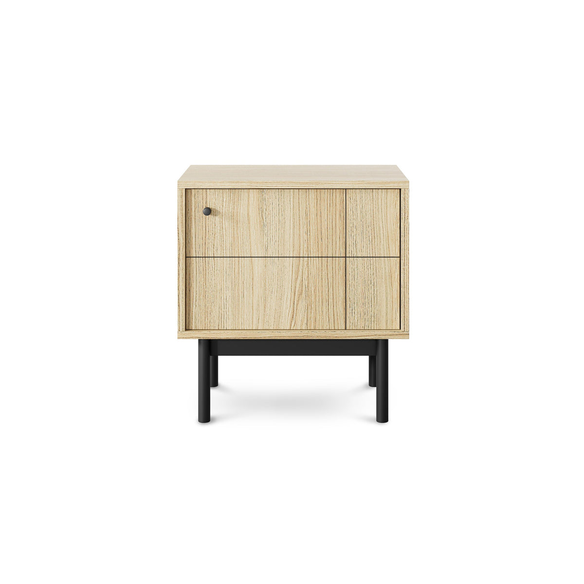 Sabi Bedside Table with Cabinet 54x57 cm, Japandi Style – photo 7