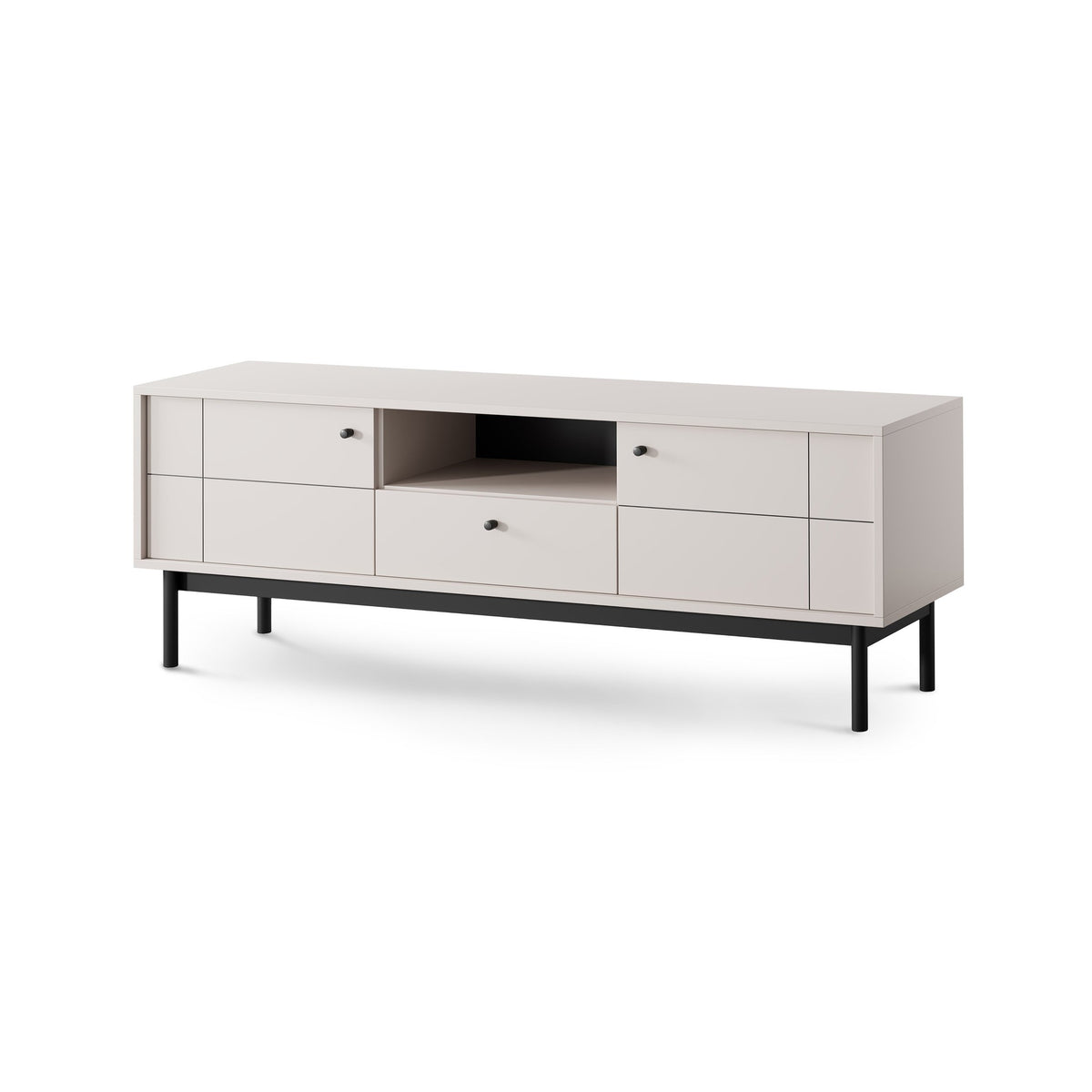 Sabi TV Unit 154x57, Minimalist Style – Cashmere