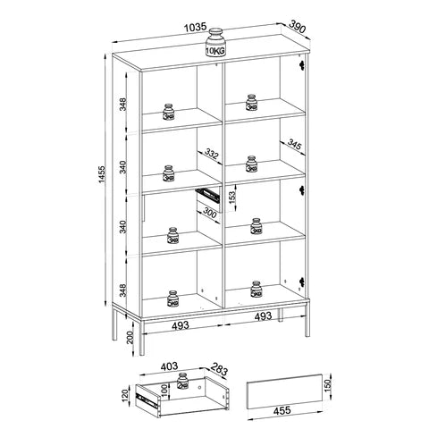 Lampy Sideboard with Doors and Drawer 104x166, Modern Style – photo 5