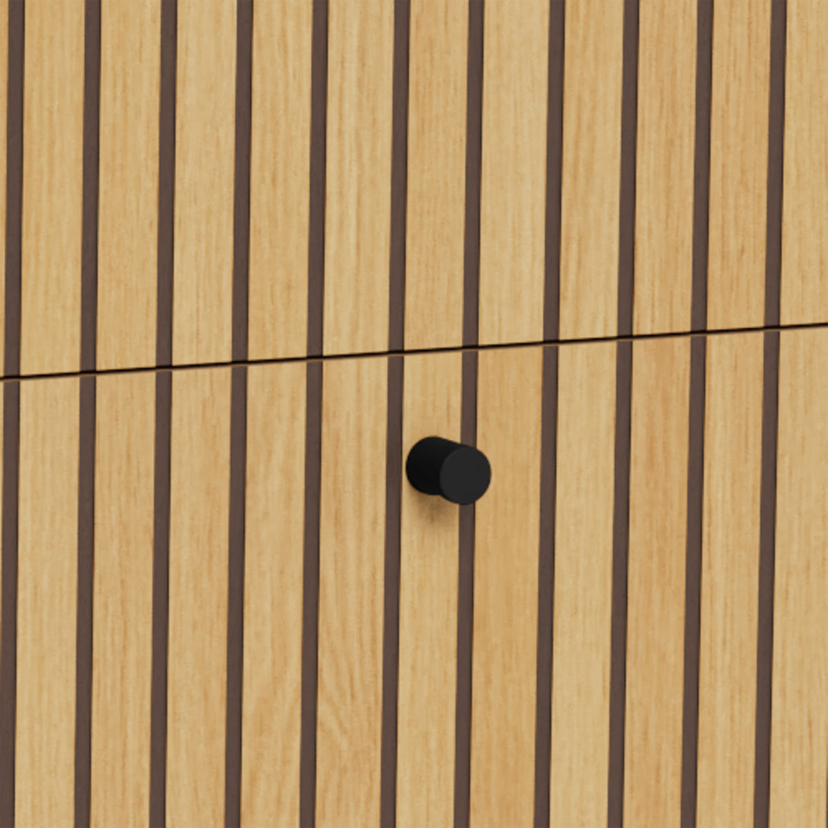 Bambouz Sideboard 158x81 with a Lamella Front, Modern Style – close-up of details and texture