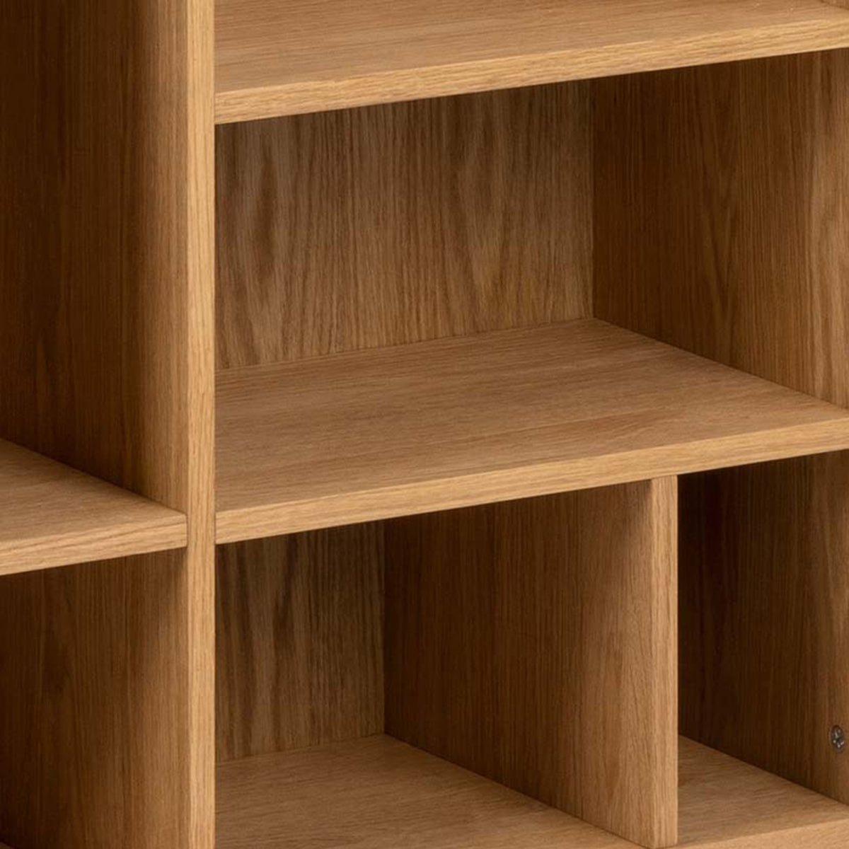 Asymo Bookcase for Living Room 90x180, Japandi Style – close-up of details and texture