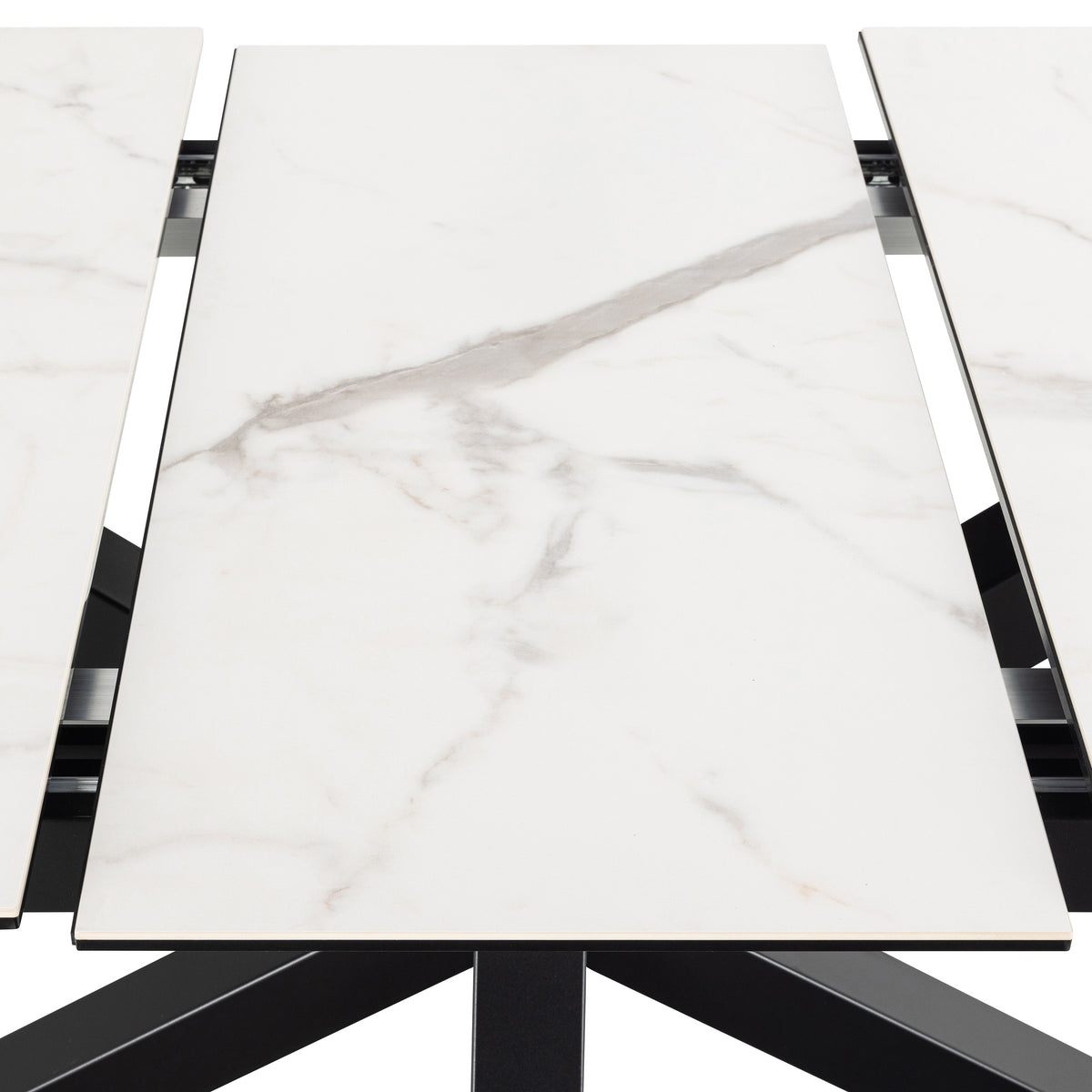 Lorrins Extendable Dining Table 168–210x76 cm, Modern Style – close-up of details and texture