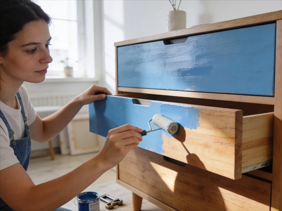 How to paint furniture – upcycling an old chest of drawers